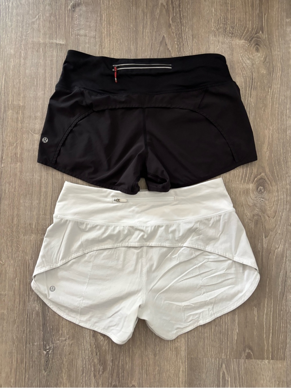 Lululemon Black & White Shorts Bundle (6)
